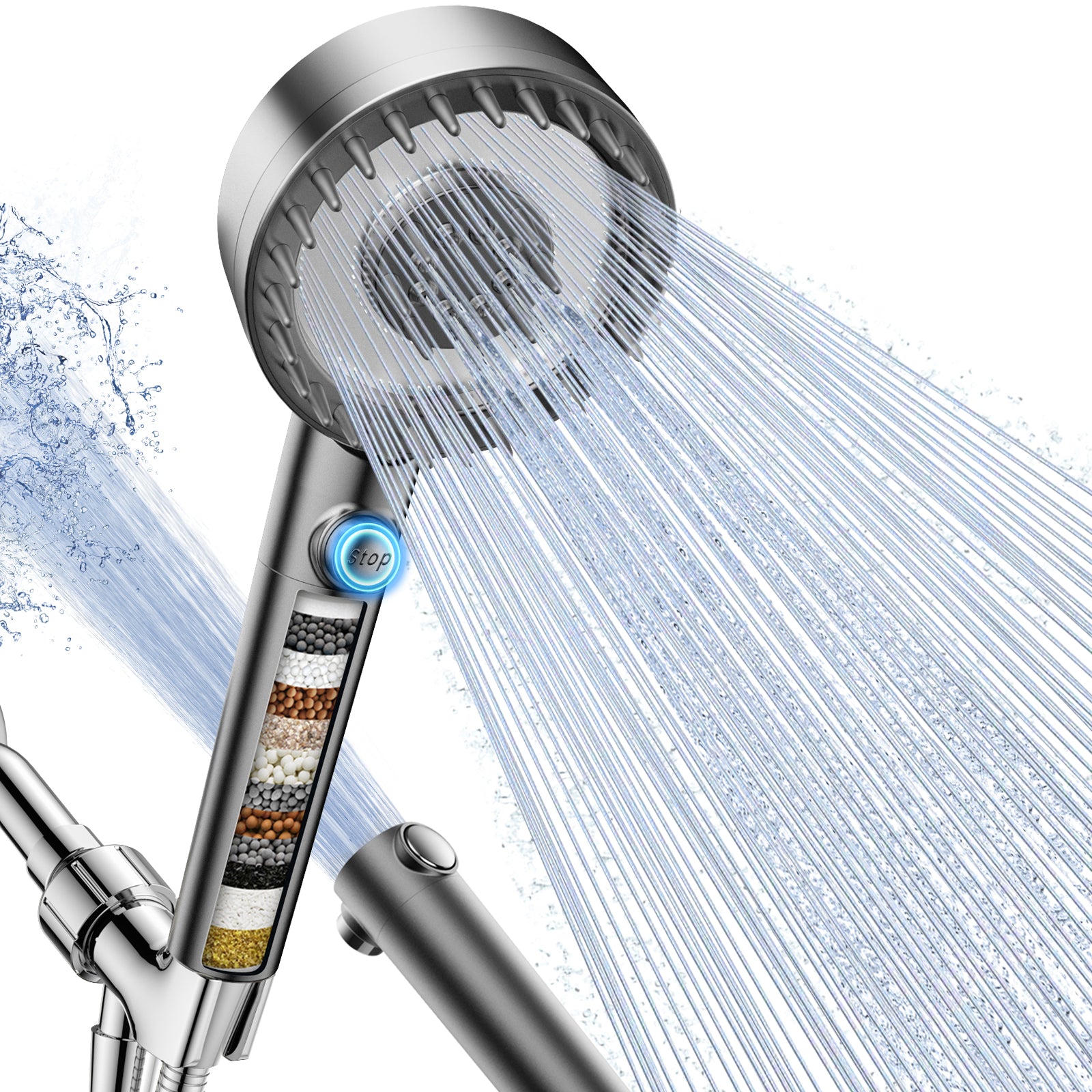 FEELSO DY1S Massage Handheld Filter Showerhead